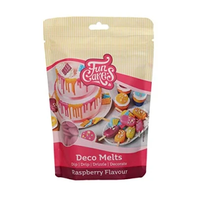 Immagine di FunCakes Deco Melts Sapore Di Lampone Inzuppate Sgocciolate, Spruzzate e Decorate! Sciogliere nel Microonde Versare in Ogni Stampo. Preparare Dolci, Decorare Torte, Biscotti Cupcake! 250 g