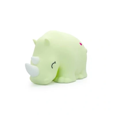 Immagine di DHINK Luce notturna ricaricabile LED Rhinoceronte Lampada in silicone per cameretta dei bambini e da comodino Regalo nascita