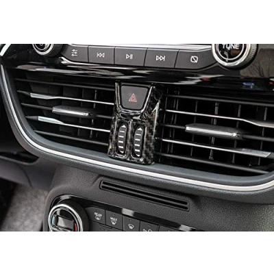 Immagine di per Focus MK4 2019 2021 5 porte / Familiare Cornici dei Interno Plastica ABS 1 pezzi (Colore fibra di carbonio)