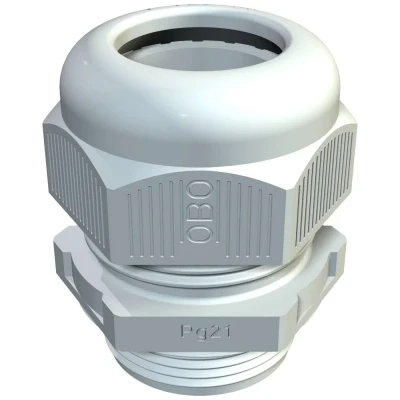 Immagine di OBO Bettermann 2024756 Pressacavo filettato 1.5 mm Plastica, PA Grigio luminescente 1 pz.