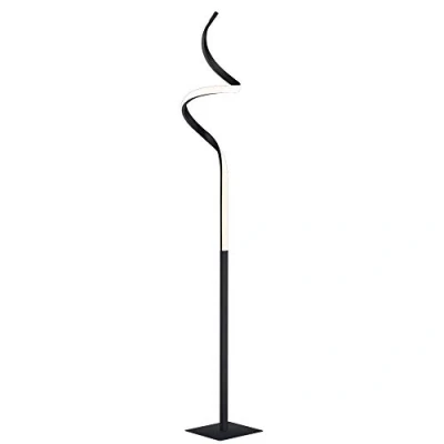Immagine di Reality Leuchten, lampada da terra LED Course, R42051132, in metallo, con 11 Watt, dimmer switch, nero opaco