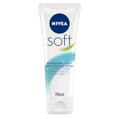Immagine di Nivea SOFT 75ML MOISTURISING CREAM FACE/BODY/HANDS NEW TRAVEL SIZE by
