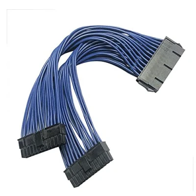 Immagine di Zahara Sostituzione per ATX 24 Pin 1 a 2 Porte Cavo di Estensione Alimentazione PSU Maschio Femmina Splitter Y