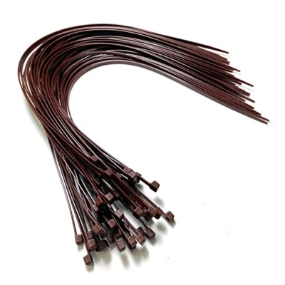 Immagine di Fascette fermacavi, 450 mm x 4,8 mm, extra lunghe, in nylon (200, marrone)