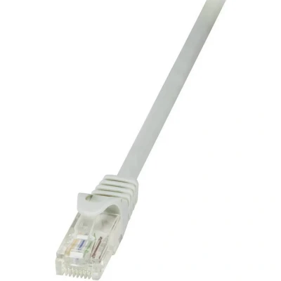 Immagine di LogiLink CP2062U RJ45 cavo di rete, patch CAT 6 U/UTP 3.00 m Grigio con protezione 1 pz.