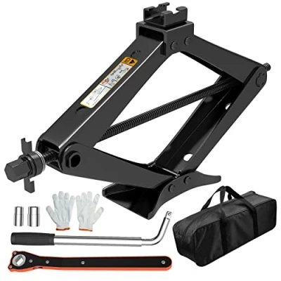 Immagine di IMAYCC Cric a forbice 3T/3000 kg, ispessito per auto, SUV/MPV, con manovella e chiave telescopica dadi