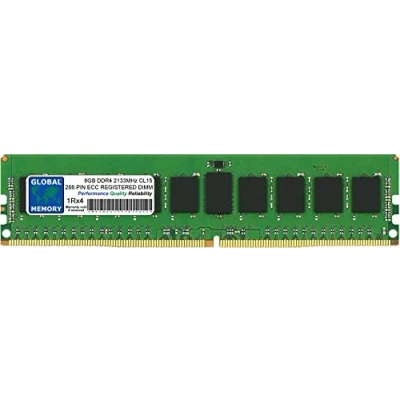 Immagine di 8GB DDR4 2133MHz PC4 17000 288 PIN ECC REGISTRATO DIMM (RDIMM) Memoria RAM per Server/STAZIONI di Lavoro/SCHEDE Madri (1 Rank CHIPKILL)
