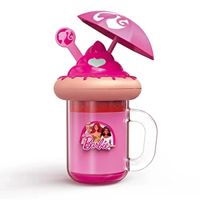 Immagine di Mondo Barbie Freakshake 40004, Make Up / Set da Spiaggia, 2 14 anni, Include 3 Lucida Labbra, Fard Compatti, Applicatori, 1 Salvietta, Vano Segreto