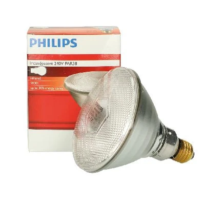 Immagine di Philips lampada riscaldante PAR bianca 100W, Philips, Bianco Adatto per Bovini Mucche Vacche Maiali Suini Capre Caprini