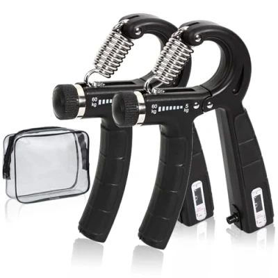 Immagine di hand grip, avambracci attrezzi,allenamento avambraccio,hand gripper per rafforzare la presa, trainer allenare presa delle dita, migliorare forza della resistenza regolabile