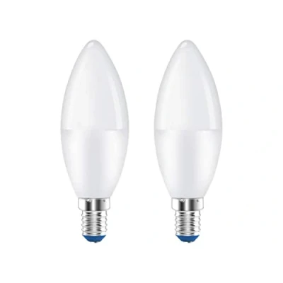 Immagine di Lampadine Led E14, 8W=64W, E14 C37 720 Lumens, Forma Candela Goccia Oliva, Diametro 37mm, Lunga 112mm (2, 4000K)