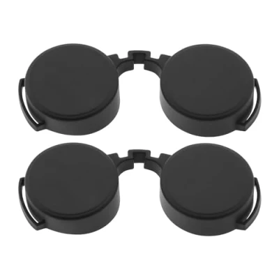 Immagine di VGOL 2 coperture per oculari in gomma da 41 42 mm binocolo antipioggia copertura obiettivo oculare accessori lenti compatibili con binocoli 8x42 10x42 12x42 nero