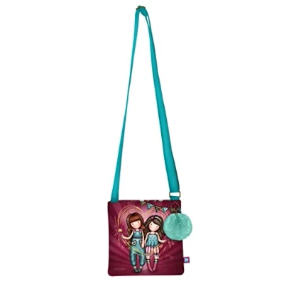 Immagine di SAFTA, Borsa a tracolla piccola Gorjuss Fairground Fireworks 21 x 20 1,5 cm Unisex Bambini e ragazzi, multicolore, Talla única