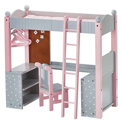 Immagine di Letto a Castello e Scrittoio per Bambole Giochi Ruolo Olivias World TD 0204AG