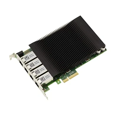 Immagine di KALEA INFORMATIQUE 4 porte LAN Gigabit Ethernet RJ45 su slot PCIe x4. Power Over PoE+ 30W con chipset Intel I350 Qualità industriale