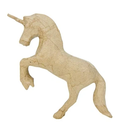 Immagine di Decopatch AP143O 1 supporto in cartapesta marrone 14x4x12 cm, Unicorni
