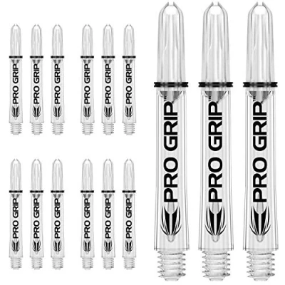 Immagine di Target Darts 5 Set di aste PRO Grip, 38,1 cm in Totale, Freccette Alberi Unisex, Trasparente, Intermediate