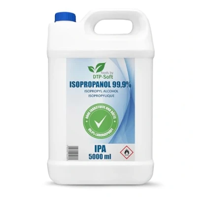 Immagine di Isopropanolo 99,9% 5L Detergente alcool isopropilico ad alto contenuto IPA sgrassante di pulizia per casa, elettronica, auto, vernice
