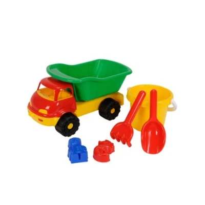 Immagine di Androni 6041CF Veicolo in miniatura, Camion a cassone ribaltabile con secchiello e accessori per la spiaggia, 13 cm