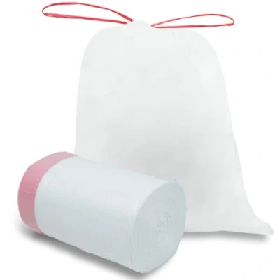 Immagine di O2frepak Sacchetti Spazzatura 15 litri con Manici,Sacchi Rifiuti Resistenti,Sacchetti Immondizia,Big Garbage Gags (45x50cm,100Pezzo)