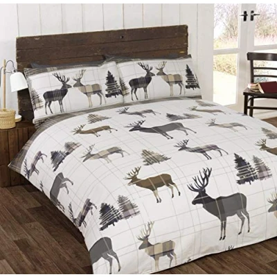 Immagine di So Soft Set Copripiumino con Cervo, Cotone, Grigio, Singolo