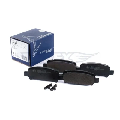 Immagine di TOMEX brakes TX 15 46 Kit pastiglie freno Assale posteriore con segnalatore acustico usura accessori SUBARU: Impreza II Sedan, Legacy 4