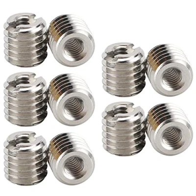 Immagine di 10 Inserti Filettati Autofilettanti, Da 8 mm M4 X 0,7 Femmina M8 1,25 Maschio Adatti Per La Produzione Industriale