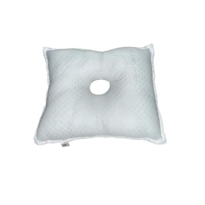 Immagine di Gar Medical cuscino antidecubito quadrato con foro, per orecchie, cervicale medico specifico il trattamento della condrodermatite. Tessuto Aloe Vera