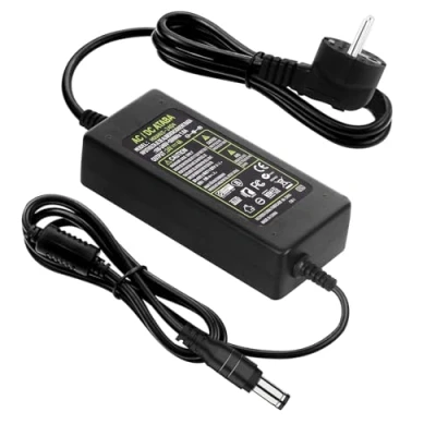 Immagine di HOUHUI Adattatore di Alimentazione da 24 V, 4 A, AC 100 240 V 50/60 Hz fino a DC Volt Amp 96 W per strisce LED, TV DVD LCD Monitor Radio,5,5 x 2,5/2,1 mm