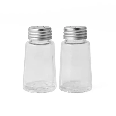 Immagine di Salter 750 CLXR, Café Glass Salt &amp; Pepper Shaker Set, Macina Sale e Pepe Duo, Eleganti, Manuale, Macinatura Regolabile da Fine a Grossolana, per Caravan, Camper Spazi Ridotti