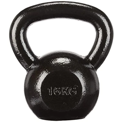 Immagine di Amazon Basics Kettlebell in ghisa, 16 kg, Nero