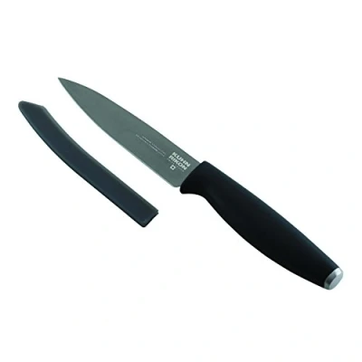 Immagine di KUHN RIKON 26586 Colori Titanium Ruest Coltello Spelucchino da Cucina, plastica, Grafite, 20.5 x 2.5 2 cm