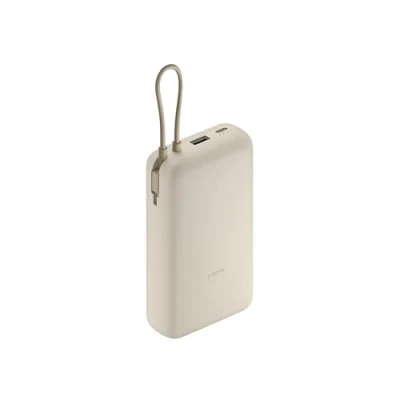 Immagine di Xiaomi Power Bank da 33 W 20000 mAh, cavo integrato, funzione di ricarica rapida W, 3 dispositivi contemporaneamente, adatto per volare, completamente carica in 5,5 ore, elegante e