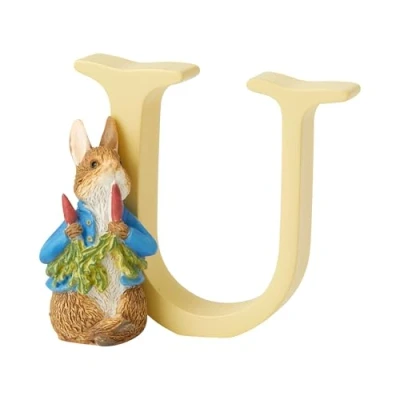 Immagine di Enesco Beatrix Potter Peter Coniglio con ravanelli, Lettera U, Statuetta