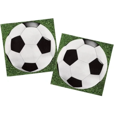 Immagine di Folat Tovaglioli Tema del calcio Stampa di 20 Pezzi, Multicolore, 26859