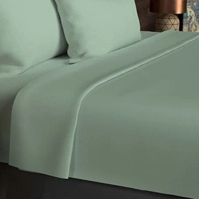 Immagine di Soleil d&#039;ocre Uccisione Plat, Cotone, Verde (Verde Acqua), 180 x 290 cm