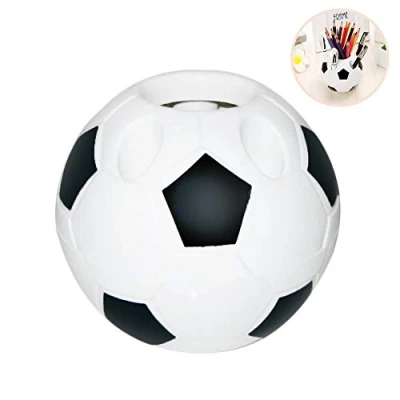 Immagine di BSTCAR Portapenne a forma di pallone da calcio, scrivania, per scrivania