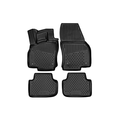 Immagine di Element tappetini in Gomma 3D Premium su Misura Adatti per Audi Q3, Mk2 (F3), 2018 &gt;, 4 Pezzi.
