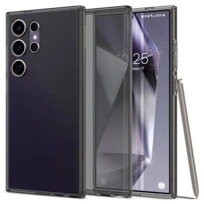 Immagine di Spigen Liquid Crystal TPU Back Cover Nero Trasparente Samsung Galaxy S24 Ultra