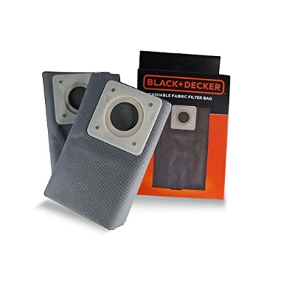 Immagine di Black+Decker Sacchetti Filtro in Stoffa 15L per Aspiratori Solidi e Liquidi