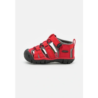 Immagine di Keen Seacamp II CNX Unisex Sandali da trekking per bambini, Taglia: 19, Racing red/gargoyle Tessuto / sintetico