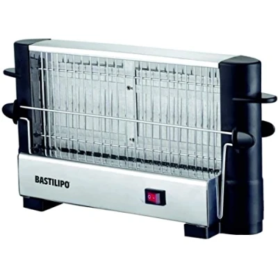 Immagine di Bastilipo Tostapane multipane 750W, doppia area di tostatura 22x11 cm, griglia in acciaio inox, FIREFOX FAST TOASTER FFT 750