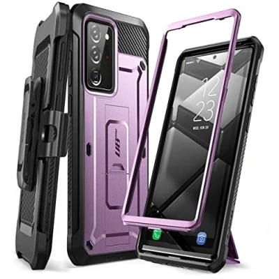 Immagine di SUPCASE Unicorn Beetle Pro Series Custodia robusta con supporto per Samsung Galaxy Note 20 Ultra (2020) da 6,9&quot;, colore: viola metallizzato