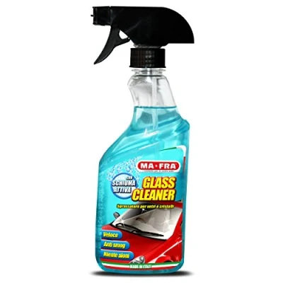 Immagine di Ma Fra, Glass Cleaner, Sgrassatore per Vetri e Cristalli, Ideale la Pulizia dei Auto, Migliora Visibilità alla Guida, Elimina Ditate Tracce di Smog, Non Rilascia Residui o Aloni, 500ml