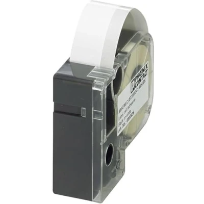 Immagine di Phoenix Contact 803934 MM EMLC (EX12)R C1 WH/BK Etichette per stampante a trasferimento termico Tipo di montaggio: colla Bianco, Nero 1 pz.