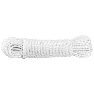 Immagine di 20m Multifunzionale Corda in Nylon Stringa di Lavaggio Linea Arrampicata trazione Legatura Ombra Netto per Campeggio Giardino Esterno Garage Clothesline(White)