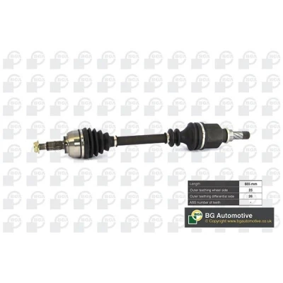 Immagine di BGA DS7349L Albero motore / Semiasse Assale anteriore Sx 665, 665 RENAULT: SCENIC 2, MEGANE 2 Kombi