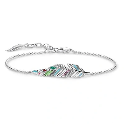 Immagine di Thomas Sabo Bracciale da Donna con Piuma in Argento Sterling 925 A1749 340 7 L19V