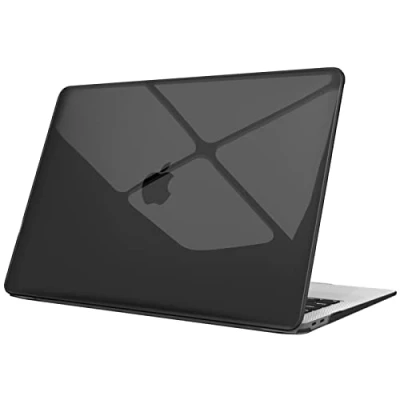 Immagine di FINTIE Custodia Compatibile con MacBook Air 13 2020/2019/2018 (A2337 M1 / A2179 A1932) Cover Rigid Protettivo Guscio Rigido Case, Cristallo Nero