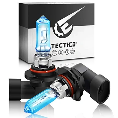 Immagine di TECTICO Hir2 9012 alogena Lampadine fari 55W 12V 5000K Bianco caldo, 130% di luminosità in più, Anabbaglianti/Abbaglianti, Sostituzione del faro dell&#039;automobile,2 pezzi
